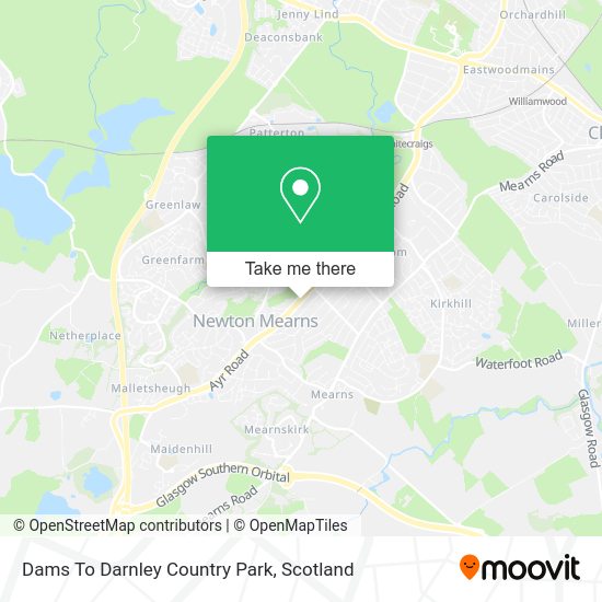 How to get to Dams To Darnley Country Park in Newton Mearns by bus or