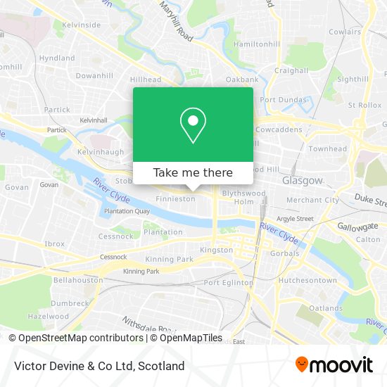 How to get to Victor Devine & Co Ltd in Glasgow by Bus or Train?