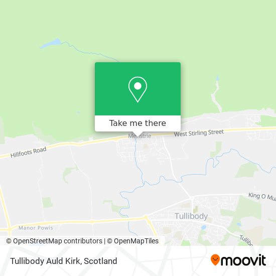 How to get to Tullibody Auld Kirk in Menstrie by Bus?