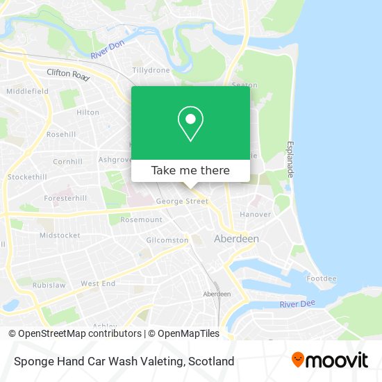 How to get to Sponge Hand Car Wash Valeting in Aberdeen by Bus or Train?