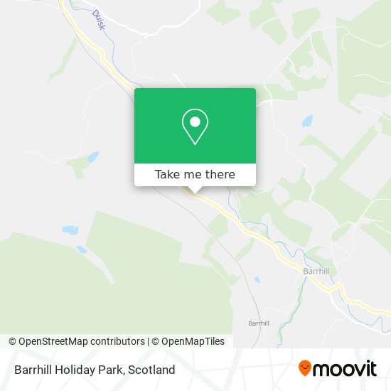 How to get to Barrhill Holiday Park in South Ayrshire by Train or Bus?