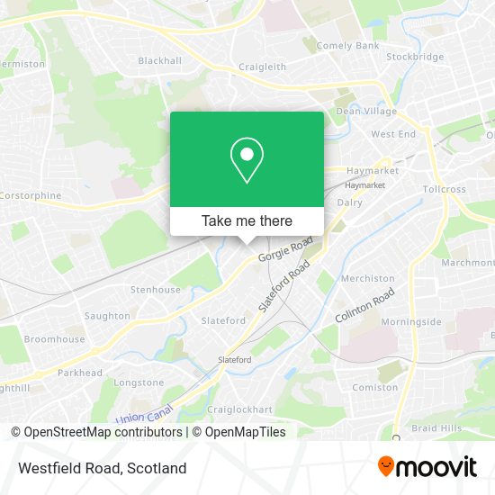 How to get to Westfield Road in Edinburgh by bus, train or light rail?