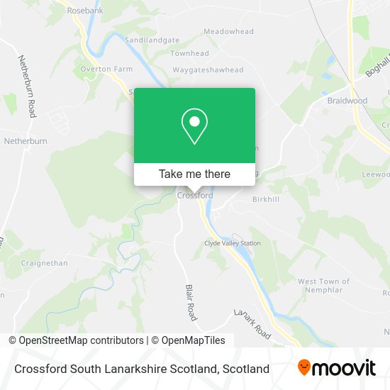 How to get to Crossford South Lanarkshire Scotland in Crossford (South
