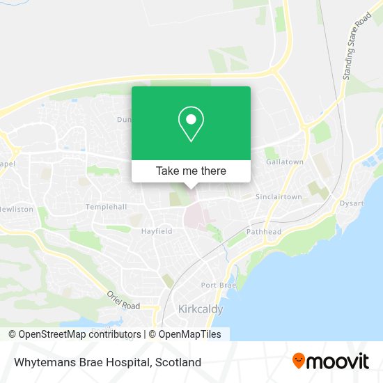 How to get to Whytemans Brae Hospital in Kirkcaldy And Dysart by bus or