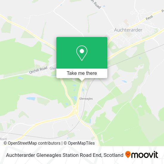 How to get to Auchterarder Gleneagles Station Road End in Perth And