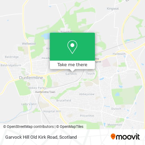 How to get to Garvock Hill Old Kirk Road in Dunfermline by Bus, Train