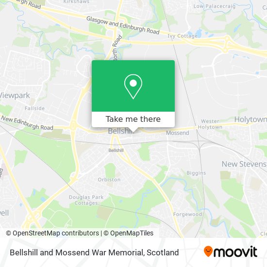 How to get to Bellshill and Mossend War Memorial by Bus or Train?