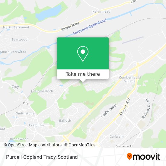 How to get to PurcellCopland Tracy in Cumbernauld by Bus or Train?
