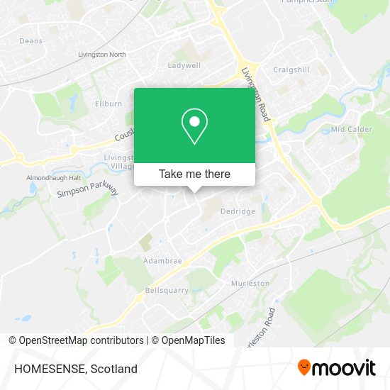 How to get to HOMESENSE in Livingston by Bus or Train?