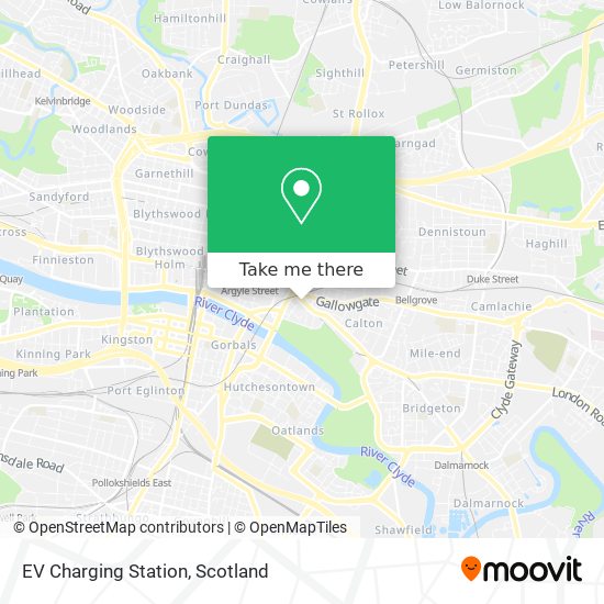 How to get to EV Charging Station in Glasgow by Bus or Train?