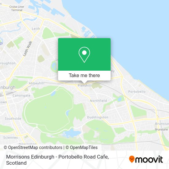 How to get to Morrisons Edinburgh Portobello Road Cafe by Bus, Train