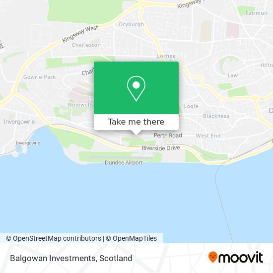 How to get to Balgowan Investments in Dundee by Bus or Train?