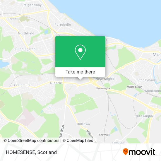 How to get to HOMESENSE in Edinburgh by Bus or Train?