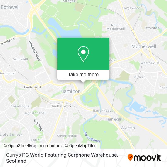 How to get to Currys PC World Featuring Carphone Warehouse in Hamilton
