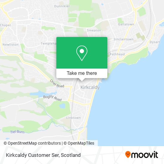 How to get to Kirkcaldy Customer Ser in Kirkcaldy And Dysart by Bus