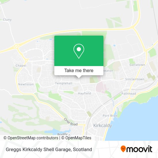 How to get to Greggs Kirkcaldy Shell Garage in Kirkcaldy And Dysart by