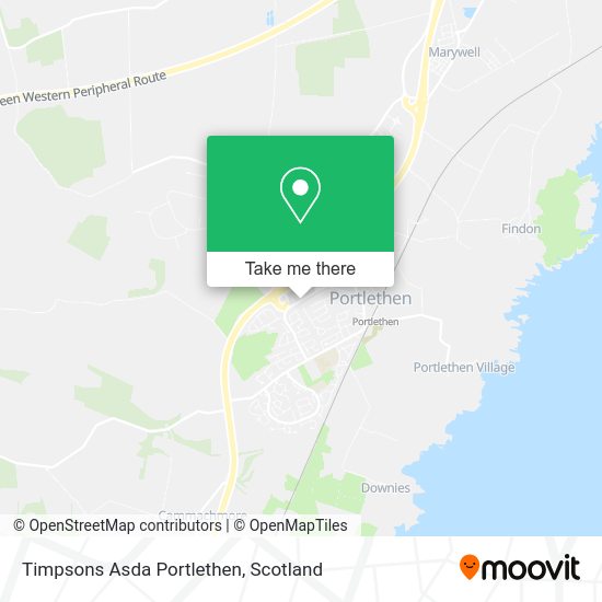 How to get to Timpsons Asda Portlethen by Bus or Train?