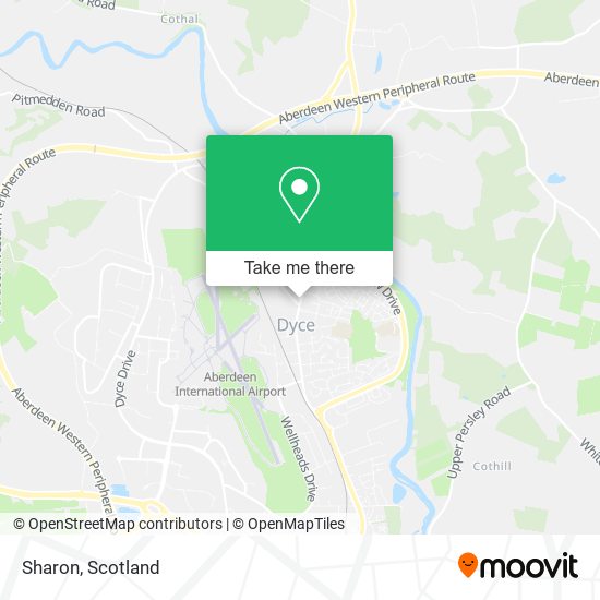 How to get to Sharon in Dyce by Bus or Train?