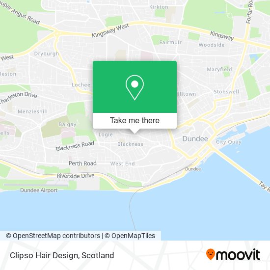 How to get to Clipso Hair Design in Dundee by Bus or Train?