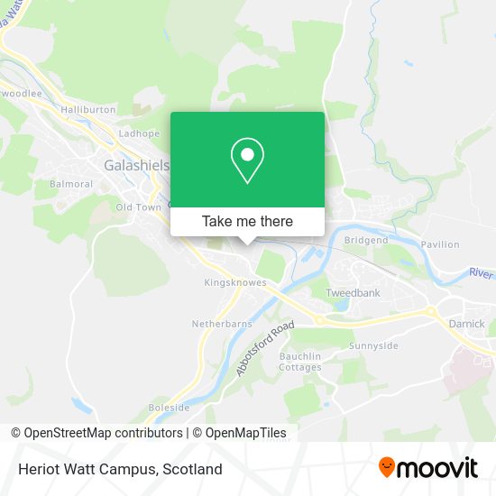 How to get to Heriot Watt Campus in Galashiels by bus or train?