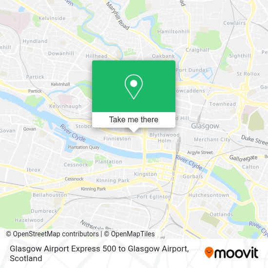 How to get to Glasgow Airport Express 500 to Glasgow Airport by bus or