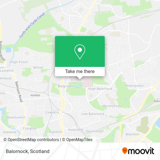 How to get to Balornock in Glasgow by bus, train or light rail?