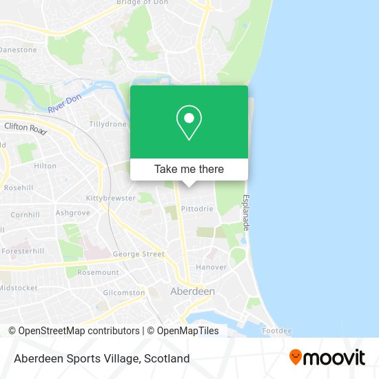 How to get to Aberdeen Sports Village by bus or train?