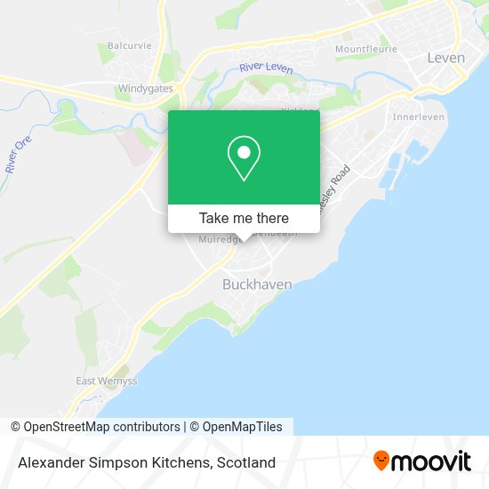 How to get to Alexander Simpson Kitchens in Buckhaven, Methil