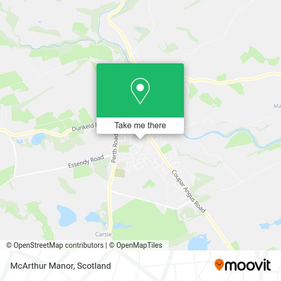 How to get to McArthur Manor in Blairgowrie by bus or train?