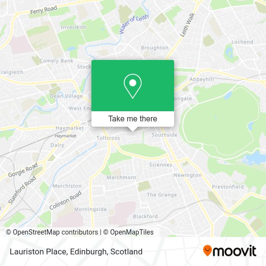 How to get to Lauriston Place, Edinburgh by bus, train or light rail?