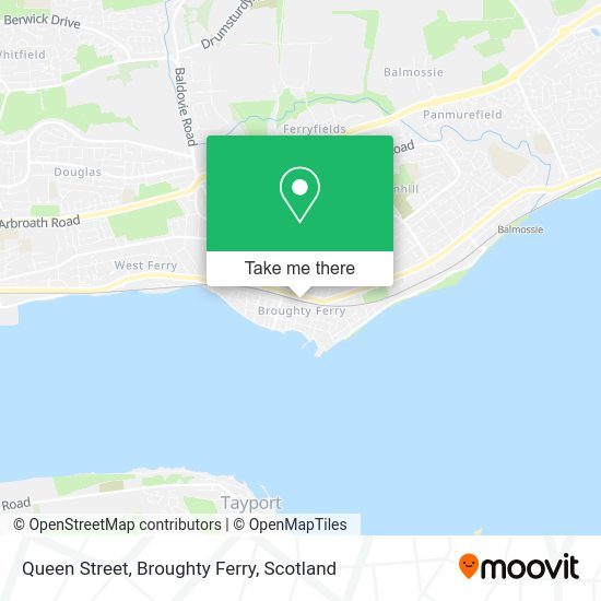 How to get to Queen Street, Broughty Ferry in Dundee by bus or train?