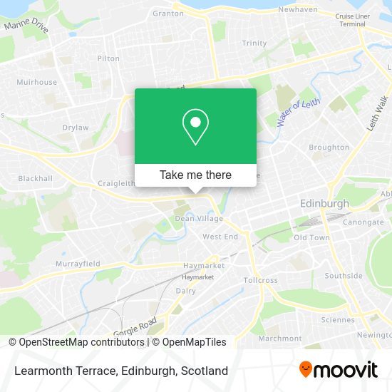 How to get to Learmonth Terrace, Edinburgh by bus or train?