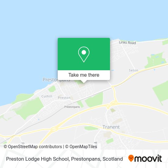 How to get to Preston Lodge High School, Prestonpans by bus or train?