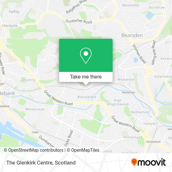 How to get to The Glenkirk Centre in Glasgow by bus or train?