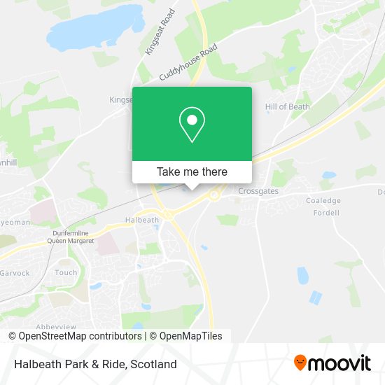How to get to Halbeath Park & Ride in Fife by bus or train?