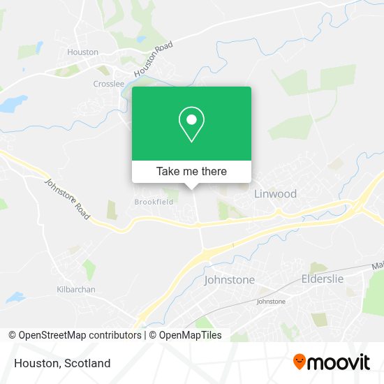 How to get to Houston in Renfrewshire by bus or train?