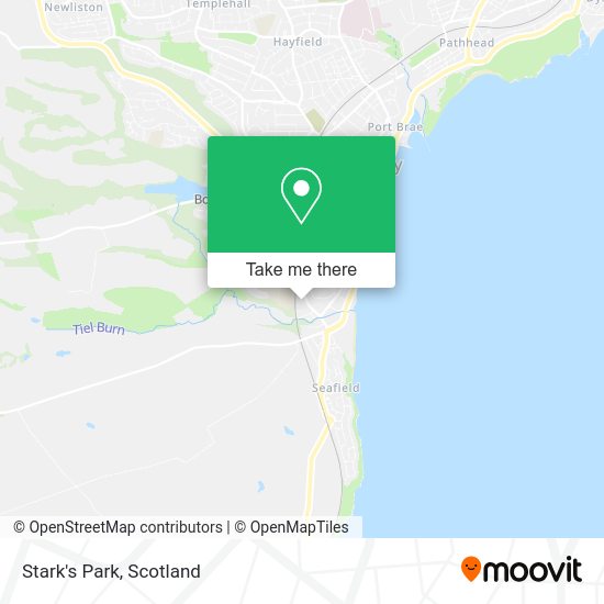 How to get to Stark's Park in Kirkcaldy And Dysart by bus or train?