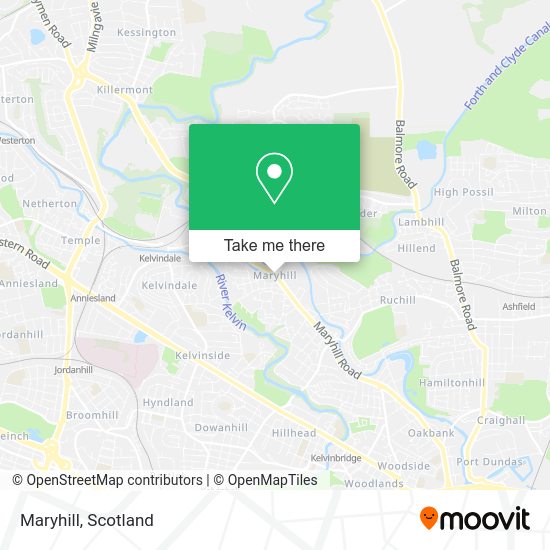 How to get to Maryhill in Glasgow by bus or train?