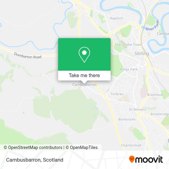How to get to Cambusbarron in Stirling by bus or train?
