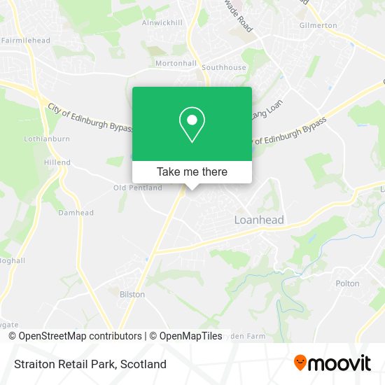 How to get to Straiton Retail Park in Loanhead by bus or light rail?