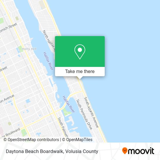 Daytona Beach Boardwalk Map How To Get To Daytona Beach Boardwalk By Bus?