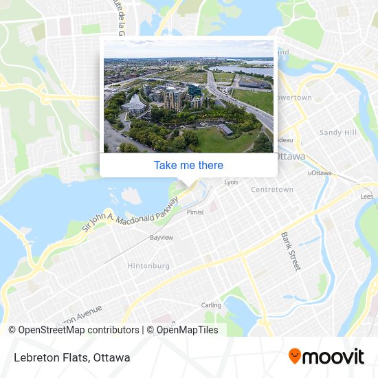 How to get to Lebreton Flats in Ottawa by bus?