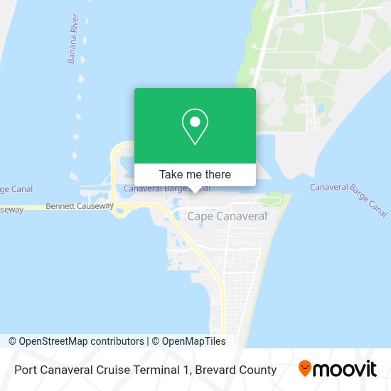How to get to Port Canaveral Cruise Terminal 1 in Cocoa BeachCape