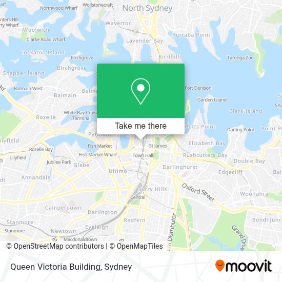 How to get to Queen Victoria Building in Sydney by bus, train, light