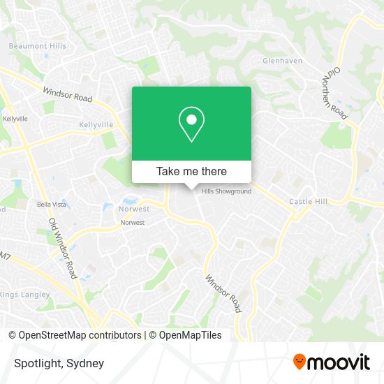 How to get to Spotlight in Castle Hill (NSW) by bus, train or metro?
