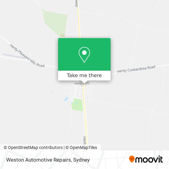How to get to Weston Automotive Repairs in Henty (NSW) by Train or Bus?