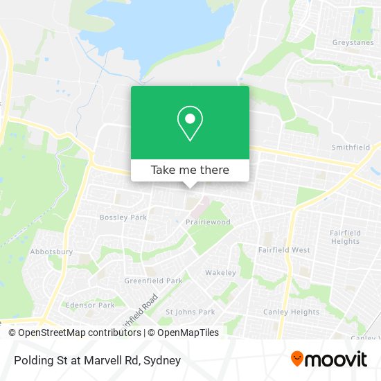 How to get to Polding St at Marvell Rd in Wetherill Park by Bus or Train?