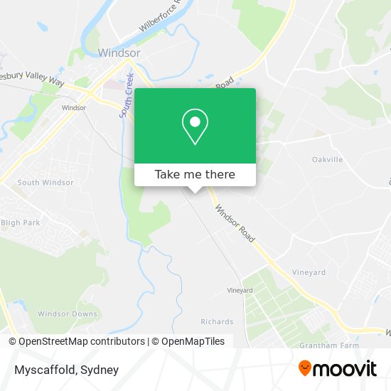 How to get to Myscaffold in Mulgrave (NSW) by Bus or Train?
