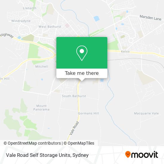 How to get to Vale Road Self Storage Units in South Bathurst by Train