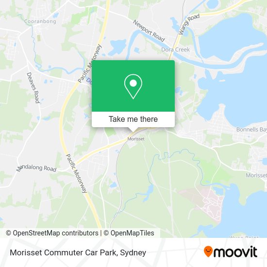 How to get to Morisset Commuter Car Park by bus or train?